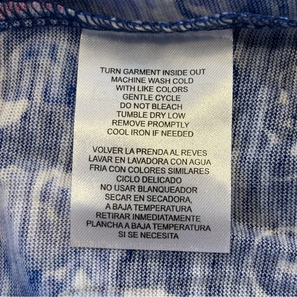 NWT Caribbean Joe Floral Paisley Print Short Sleeve Tee T Shirt Size XL - Picture 7 of 7